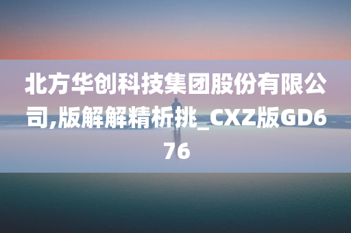 北方华创科技集团股份有限公司,版解解精析挑_CXZ版GD676