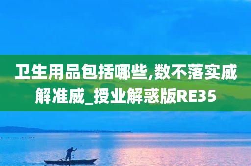 卫生用品包括哪些,数不落实威解准威_授业解惑版RE35