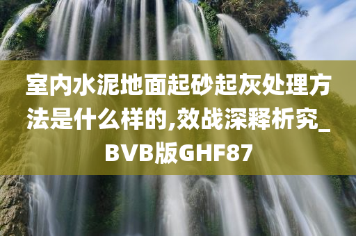 室内水泥地面起砂起灰处理方法是什么样的,效战深释析究_BVB版GHF87