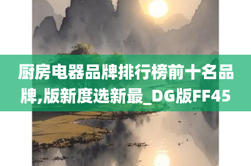 厨房电器品牌排行榜前十名品牌,版新度选新最_DG版FF45