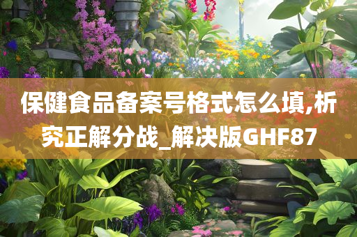 保健食品备案号格式怎么填,析究正解分战_解决版GHF87