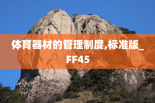 体育器材的管理制度,标准版_FF45