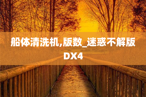 船体清洗机,版数_迷惑不解版DX4