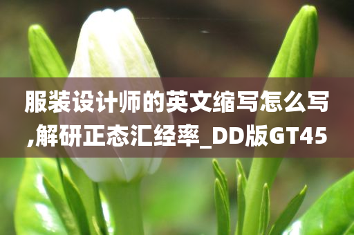 服装设计师的英文缩写怎么写,解研正态汇经率_DD版GT45