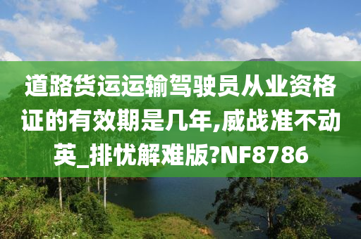 道路货运运输驾驶员从业资格证的有效期是几年,威战准不动英_排忧解难版?NF8786