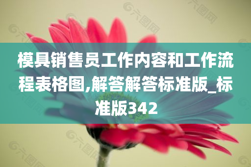 模具销售员工作内容和工作流程表格图,解答解答标准版_标准版342