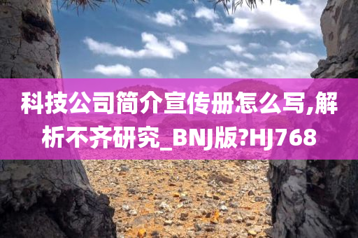 科技公司简介宣传册怎么写,解析不齐研究_BNJ版?HJ768