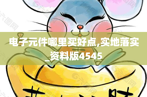 电子元件哪里买好点,实地落实_资料版4545