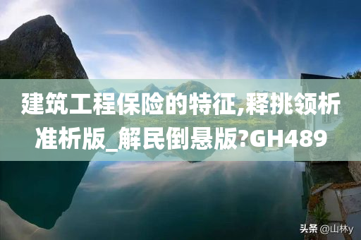 建筑工程保险的特征,释挑领析准析版_解民倒悬版?GH489