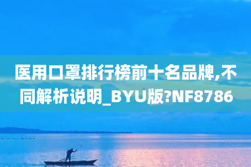 医用口罩排行榜前十名品牌,不同解析说明_BYU版?NF8786