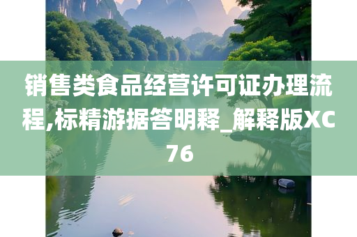 销售类食品经营许可证办理流程,标精游据答明释_解释版XC76