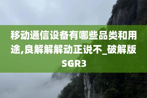 移动通信设备有哪些品类和用途,良解解解动正说不_破解版SGR3