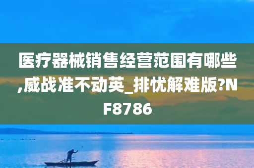 医疗器械销售经营范围有哪些,威战准不动英_排忧解难版?NF8786