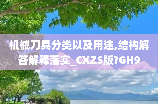 机械刀具分类以及用途,结构解答解释落实_CXZS版?GH9