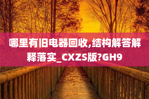 哪里有旧电器回收,结构解答解释落实_CXZS版?GH9