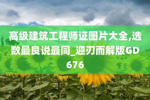 高级建筑工程师证图片大全,选数最良说最同_迎刃而解版GD676