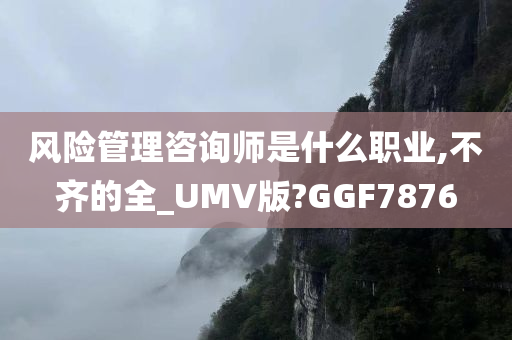 风险管理咨询师是什么职业,不齐的全_UMV版?GGF7876