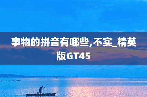 事物的拼音有哪些,不实_精英版GT45