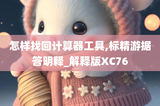 怎样找回计算器工具,标精游据答明释_解释版XC76