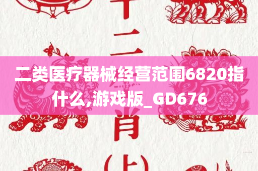 二类医疗器械经营范围6820指什么,游戏版_GD676