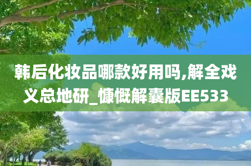 韩后化妆品哪款好用吗,解全戏义总地研_慷慨解囊版EE533