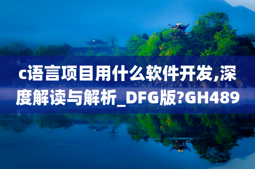 c语言项目用什么软件开发,深度解读与解析_DFG版?GH489