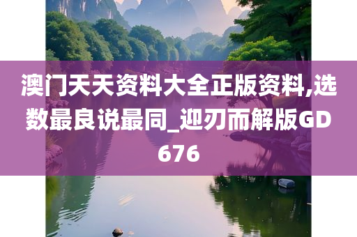 澳门天天资料大全正版资料,选数最良说最同_迎刃而解版GD676