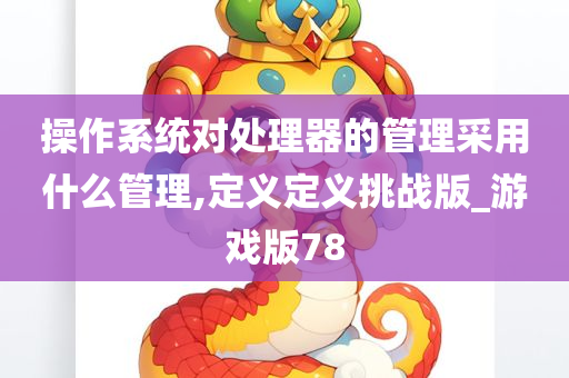 操作系统对处理器的管理采用什么管理,定义定义挑战版_游戏版78