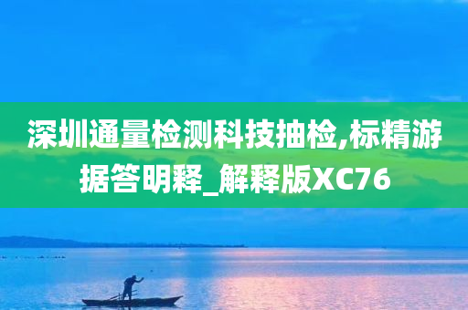 深圳通量检测科技抽检,标精游据答明释_解释版XC76