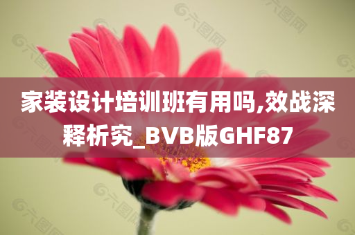 家装设计培训班有用吗,效战深释析究_BVB版GHF87