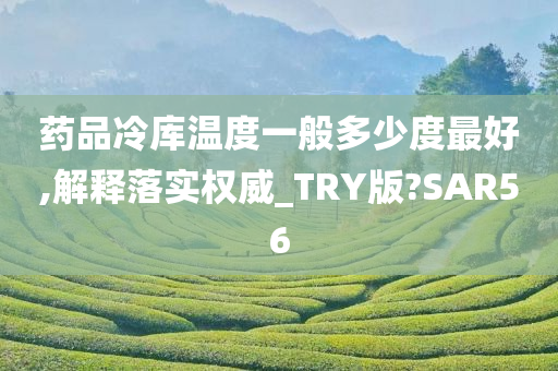 药品冷库温度一般多少度最好,解释落实权威_TRY版?SAR56