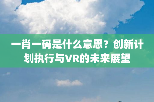 一肖一码是什么意思？创新计划执行与VR的未来展望