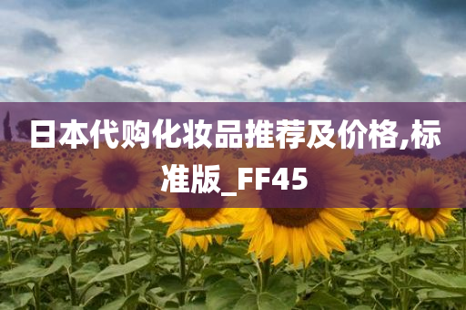 日本代购化妆品推荐及价格,标准版_FF45