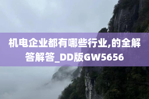 机电企业都有哪些行业,的全解答解答_DD版GW5656