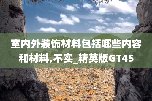 室内外装饰材料包括哪些内容和材料,不实_精英版GT45