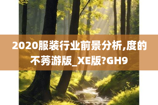 2020服装行业前景分析,度的不莠游版_XE版?GH9