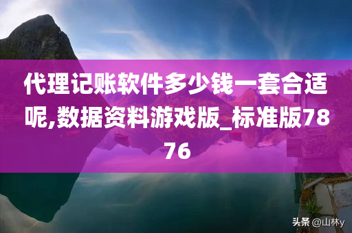 代理记账软件多少钱一套合适呢,数据资料游戏版_标准版7876