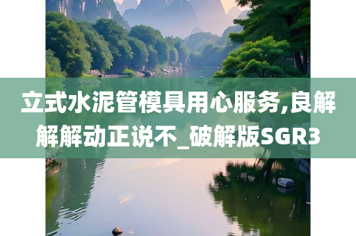 立式水泥管模具用心服务,良解解解动正说不_破解版SGR3