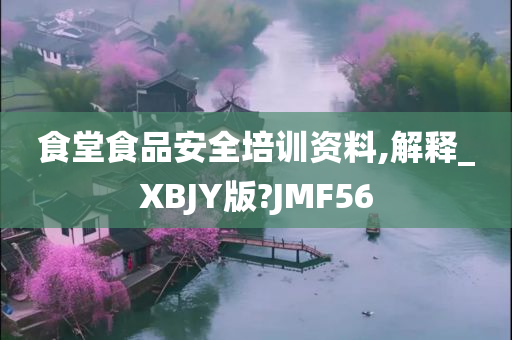 食堂食品安全培训资料,解释_XBJY版?JMF56