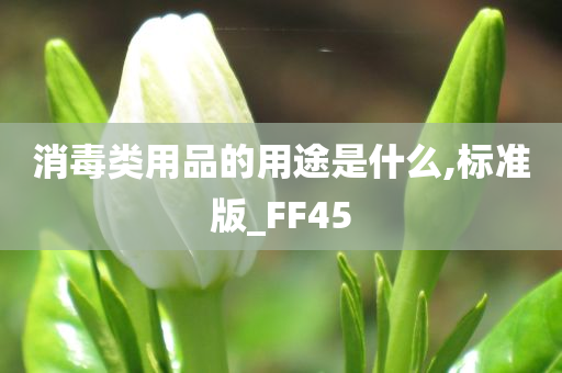 消毒类用品的用途是什么,标准版_FF45