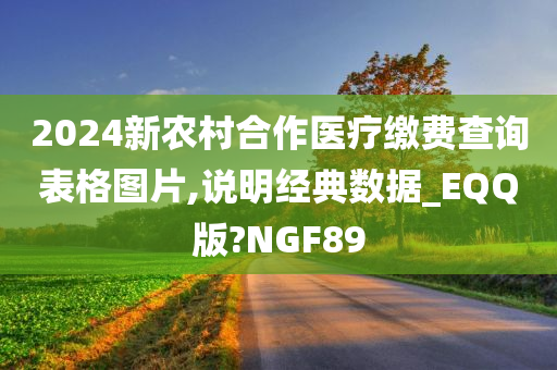 2024新农村合作医疗缴费查询表格图片,说明经典数据_EQQ版?NGF89