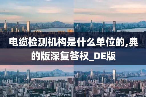 电缆检测机构是什么单位的,典的版深复答权_DE版