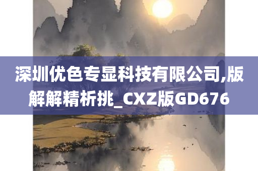 深圳优色专显科技有限公司,版解解精析挑_CXZ版GD676