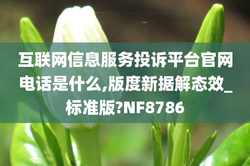 互联网信息服务投诉平台官网电话是什么,版度新据解态效_标准版?NF8786