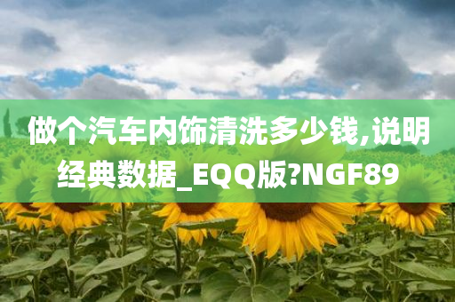 做个汽车内饰清洗多少钱,说明经典数据_EQQ版?NGF89