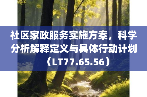 社区家政服务实施方案，科学分析解释定义与具体行动计划（LT77.65.56）