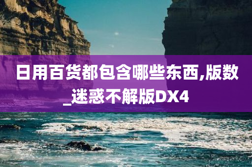 日用百货都包含哪些东西,版数_迷惑不解版DX4