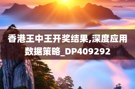 香港王中王开奖结果,深度应用数据策略_DP409292