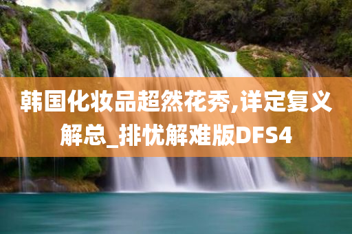 韩国化妆品超然花秀,详定复义解总_排忧解难版DFS4