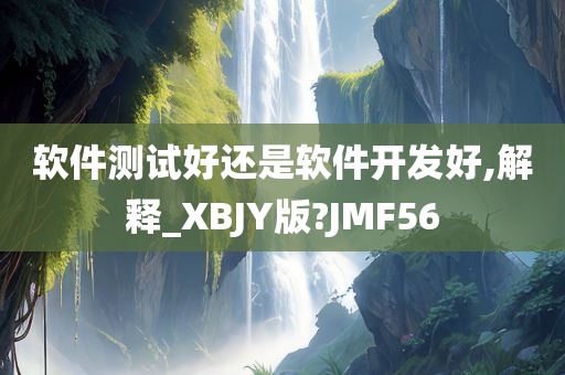 软件测试好还是软件开发好,解释_XBJY版?JMF56